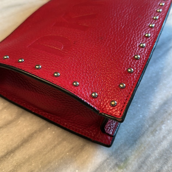 DKNY Red Leather Shoulder Bag - Picture 3 of 6